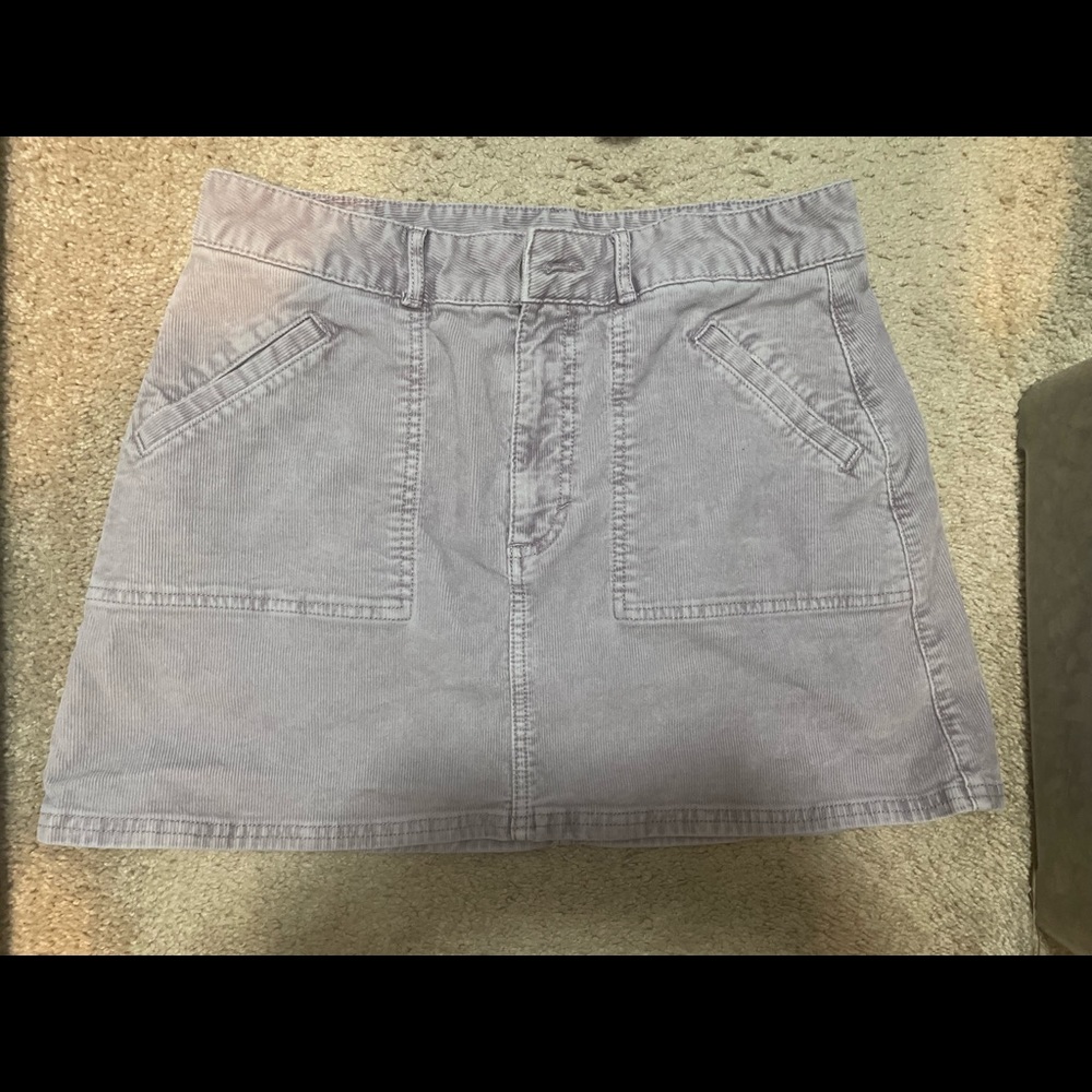 Lilac denim skirt